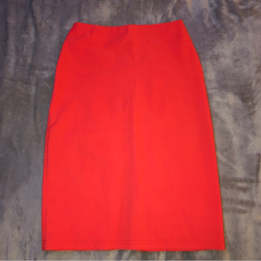 NY collection Midi pencil orange/ red skirt